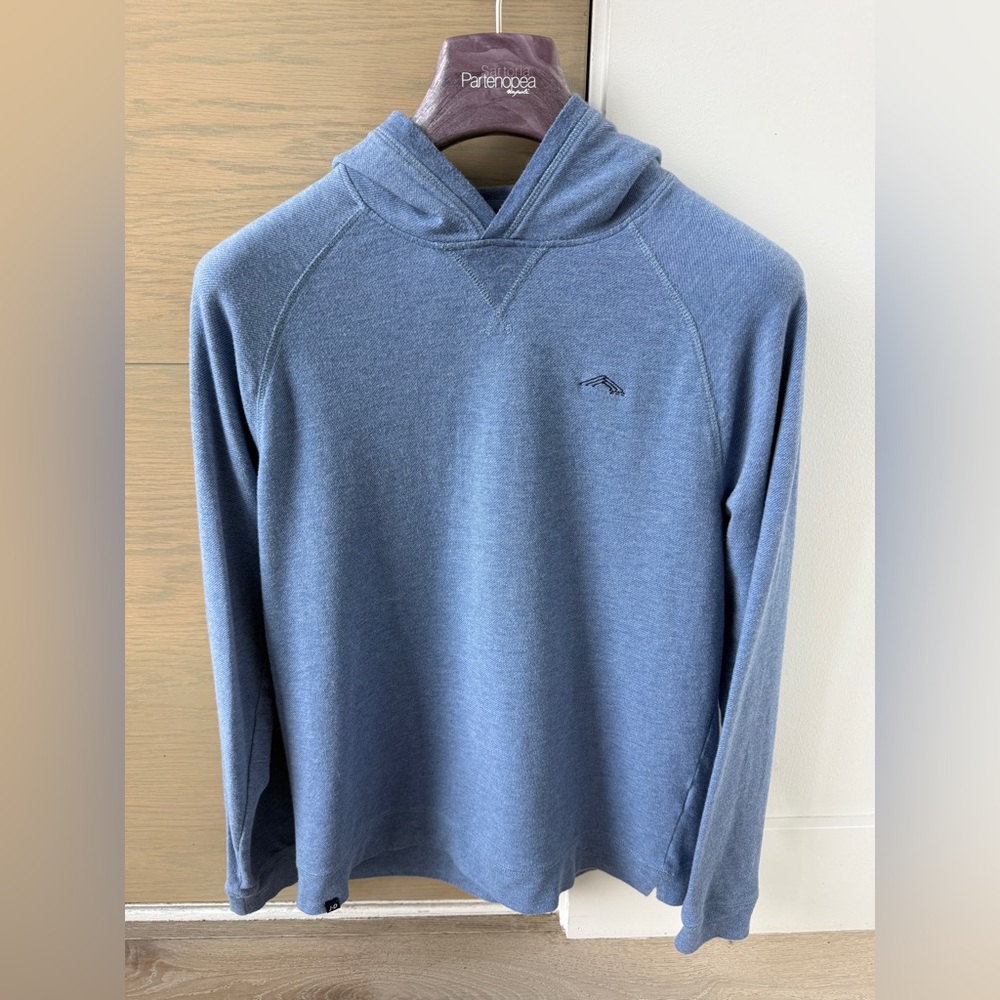 Johnnie-O Blue Hoodie ~ Nanea Golf Club ~ Men’s Medium